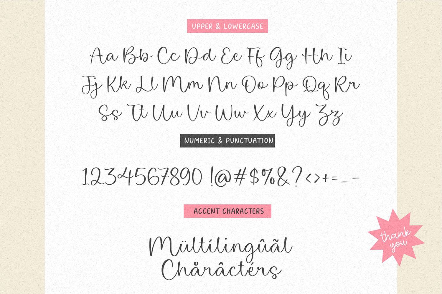 Creativa Font sample