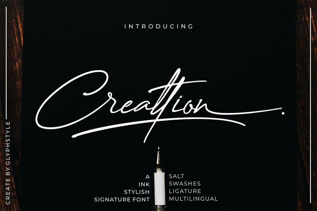Creattion Font sample