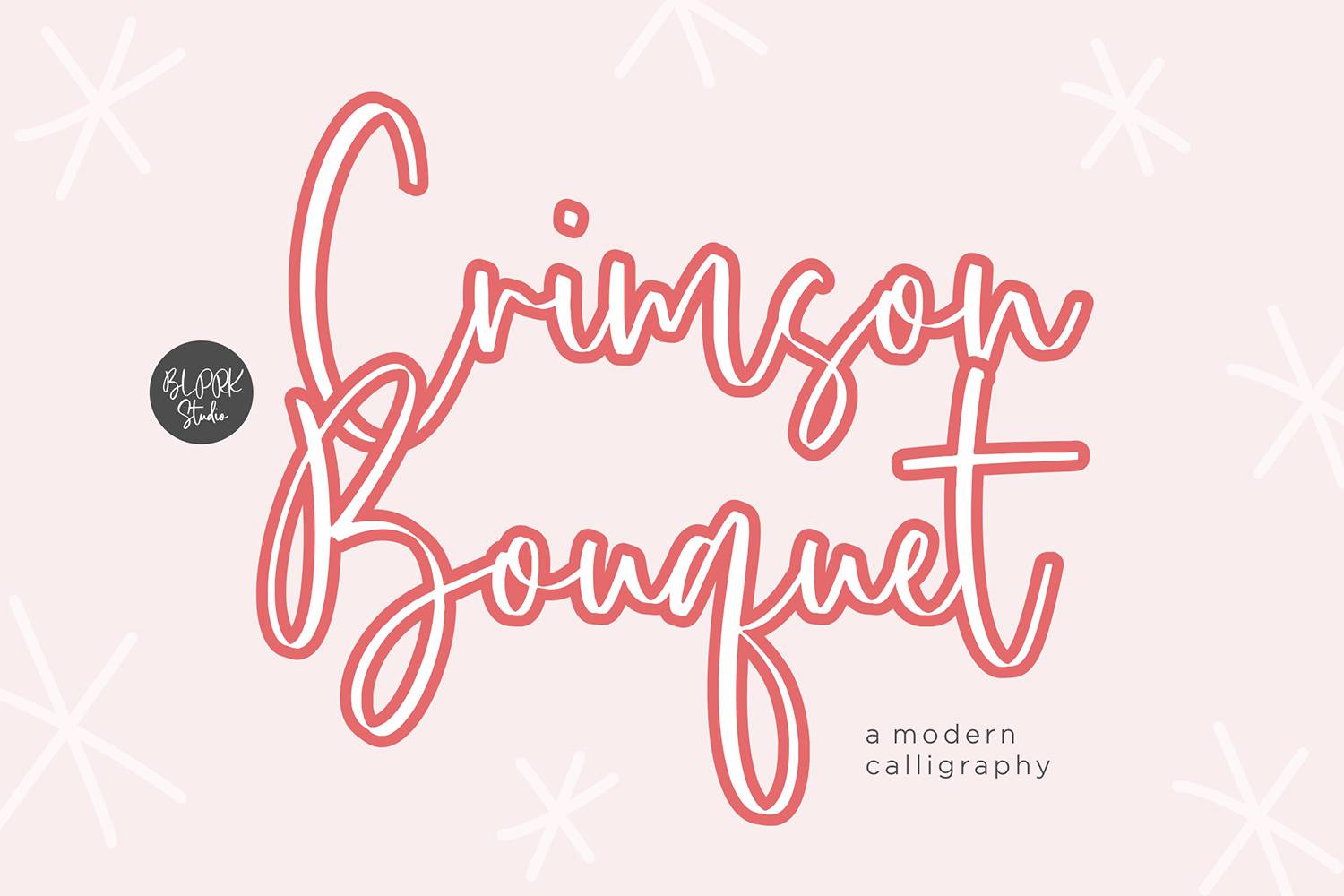 Crimson Bouquet Font sample