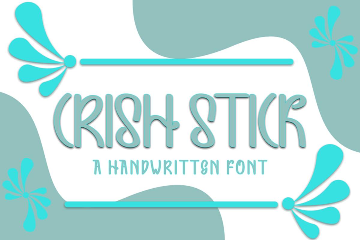 Crish Stick Font sample