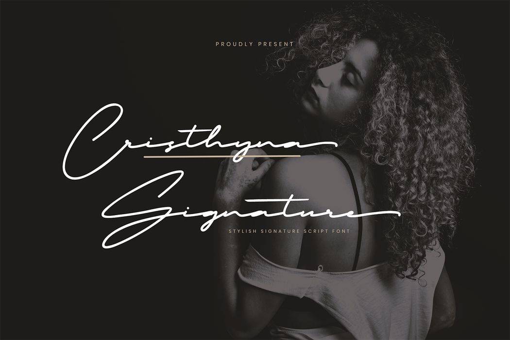 Cristhyna Signature Font sample