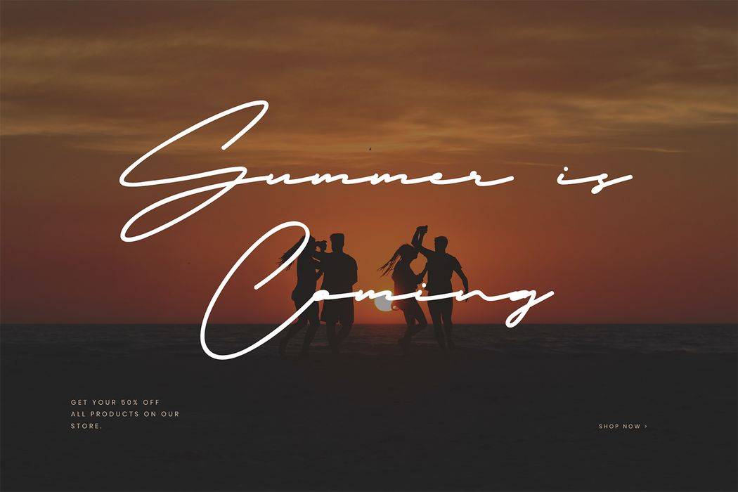 Cristhyna Signature Font sample