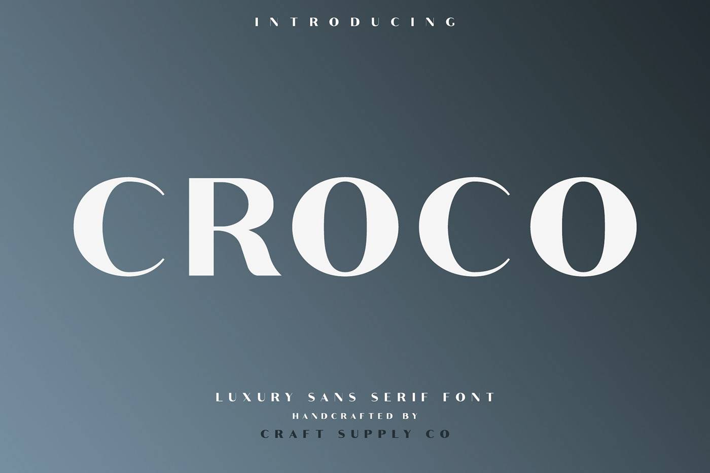 Croco Font Family Demo sample