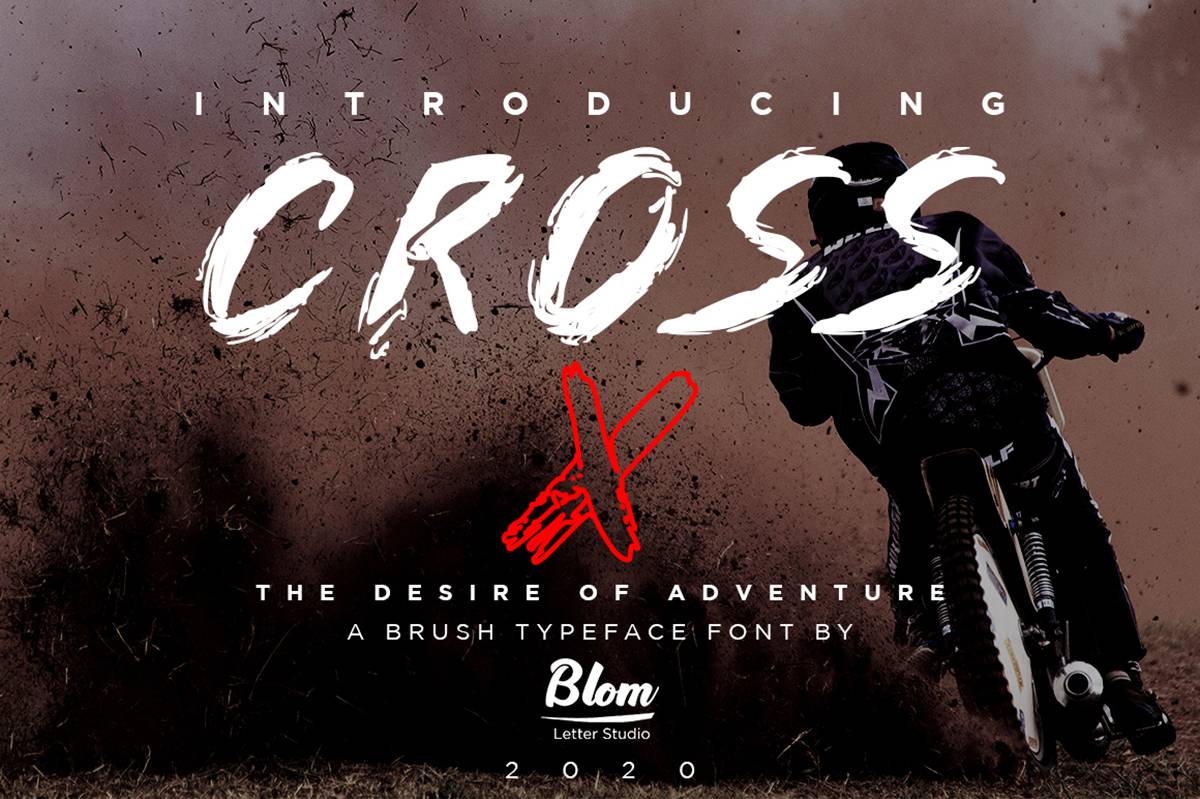 Cross X Font sample