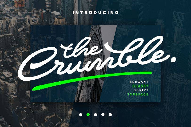 Crumble Font sample