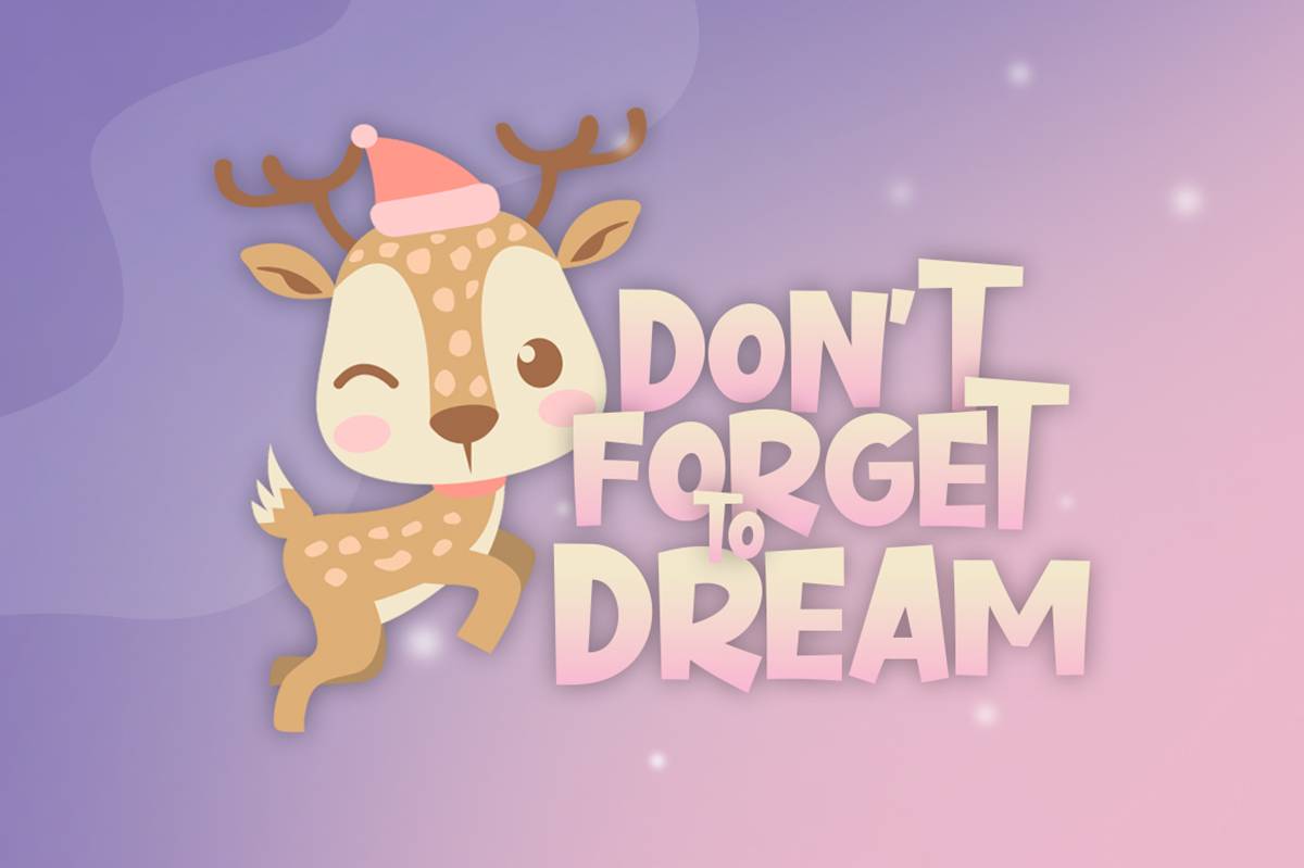 Cupid Deer Font sample