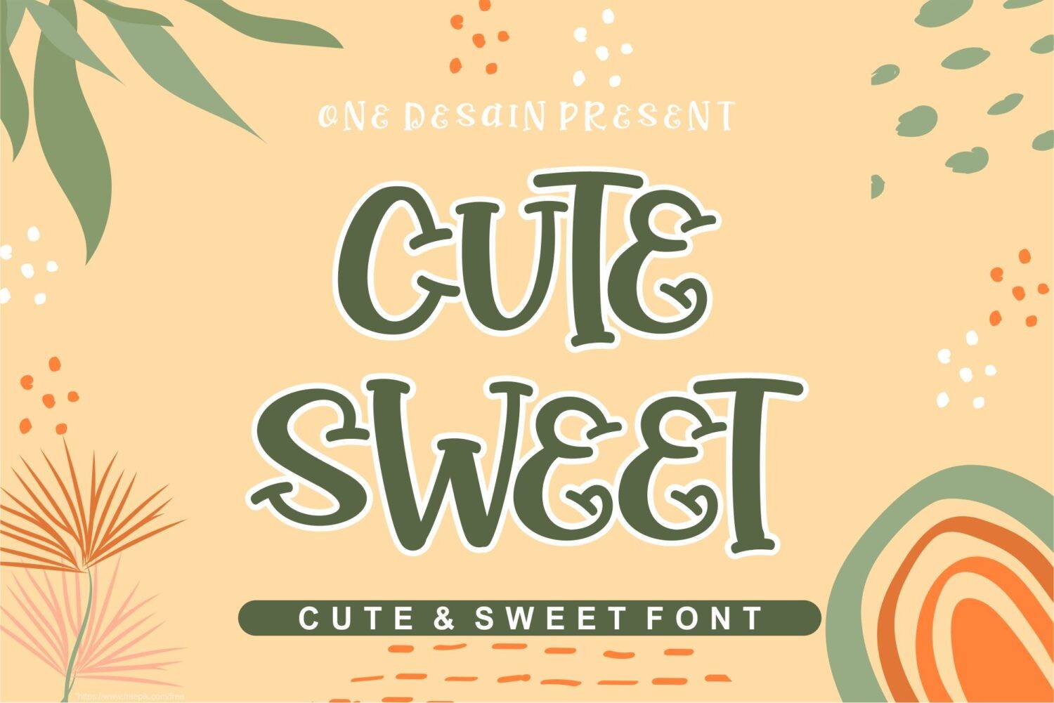 Cute Sweet Font sample