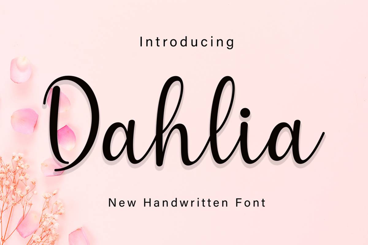Dahlia Font sample