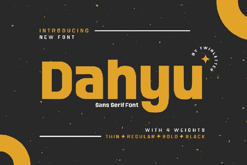 Dahyu Font sample