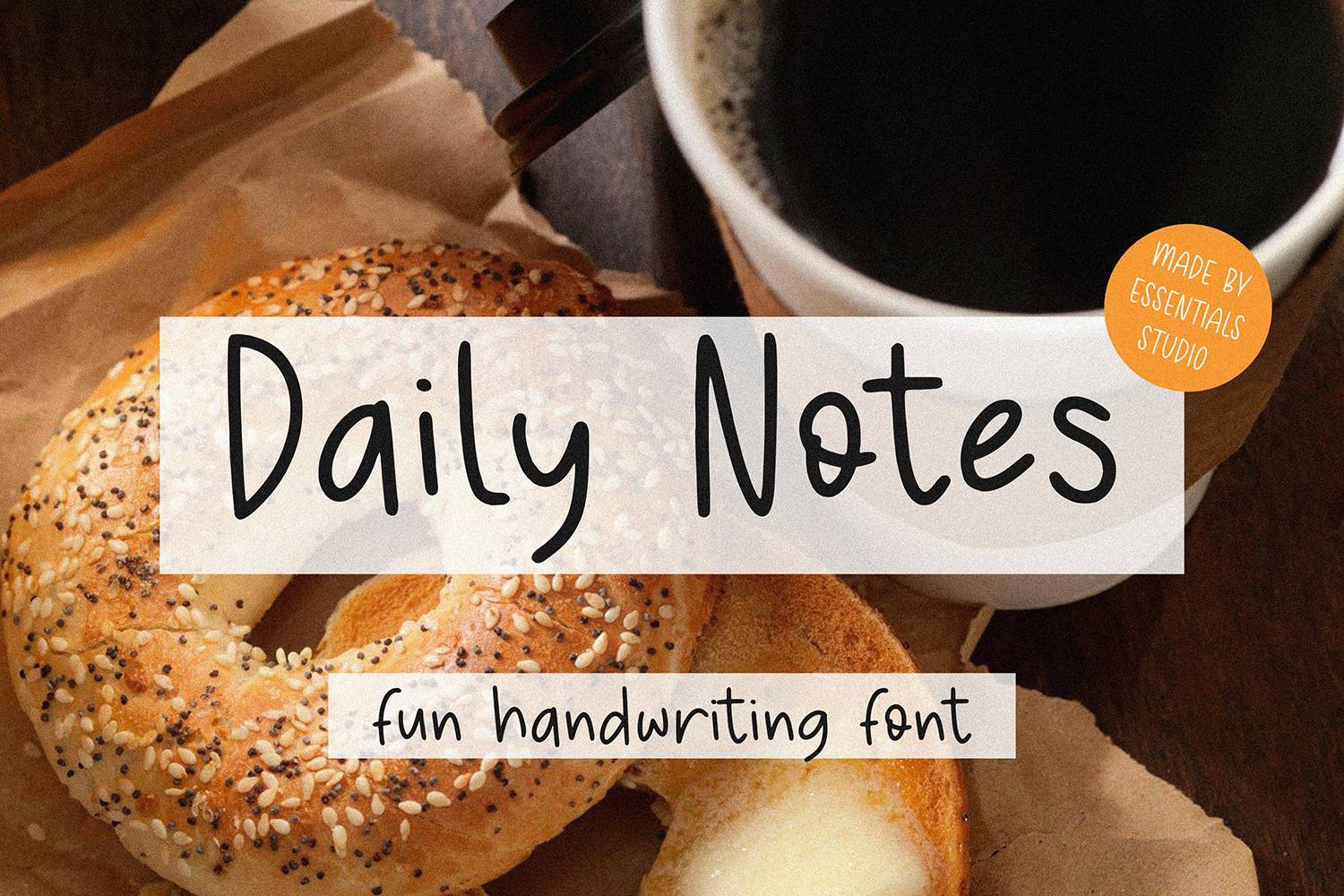 Daily Notes Font sample