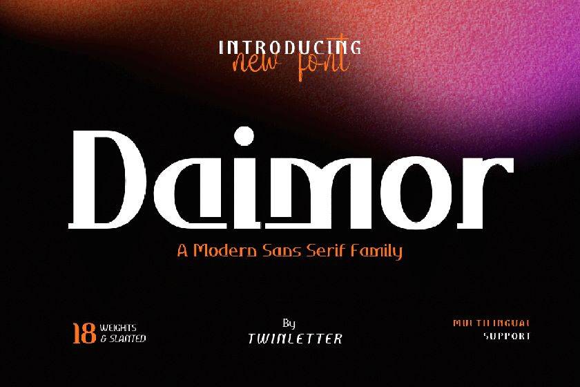 Daimor Font sample