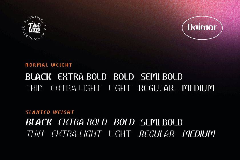 Daimor Font sample