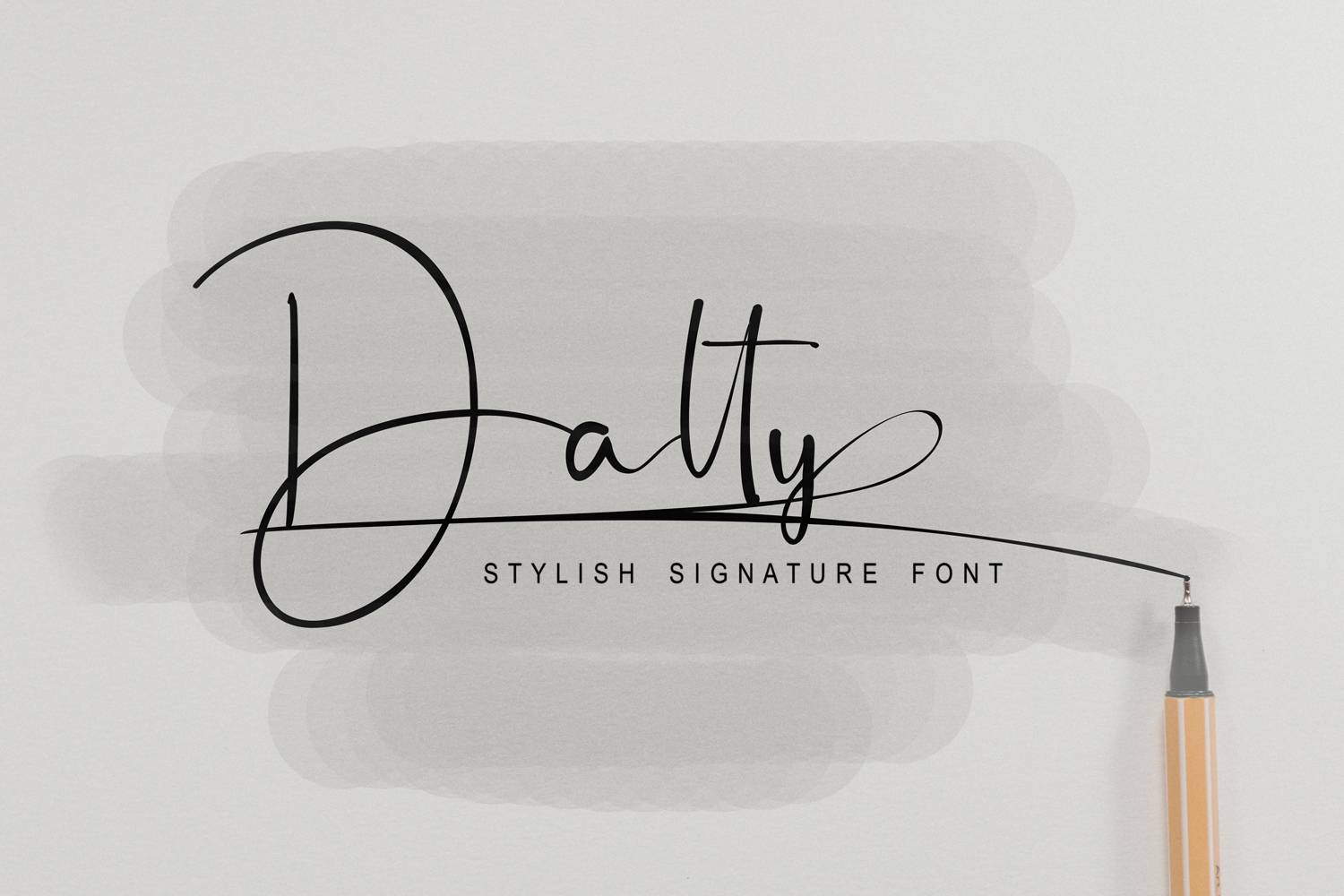 Dalty Font sample
