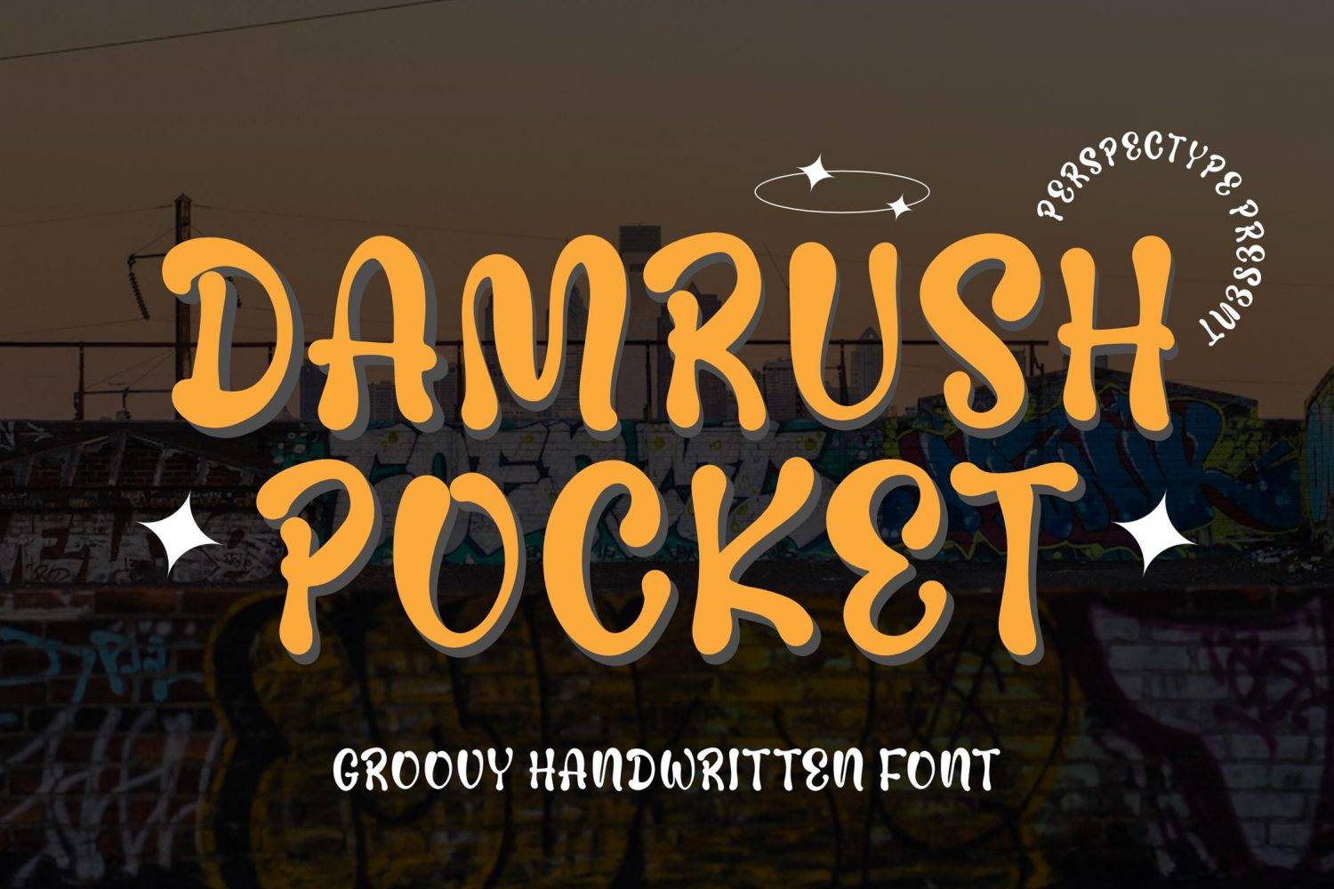 Damrush Pocket Font sample