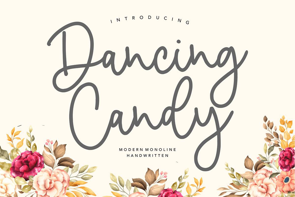 Dancing Candy Font sample