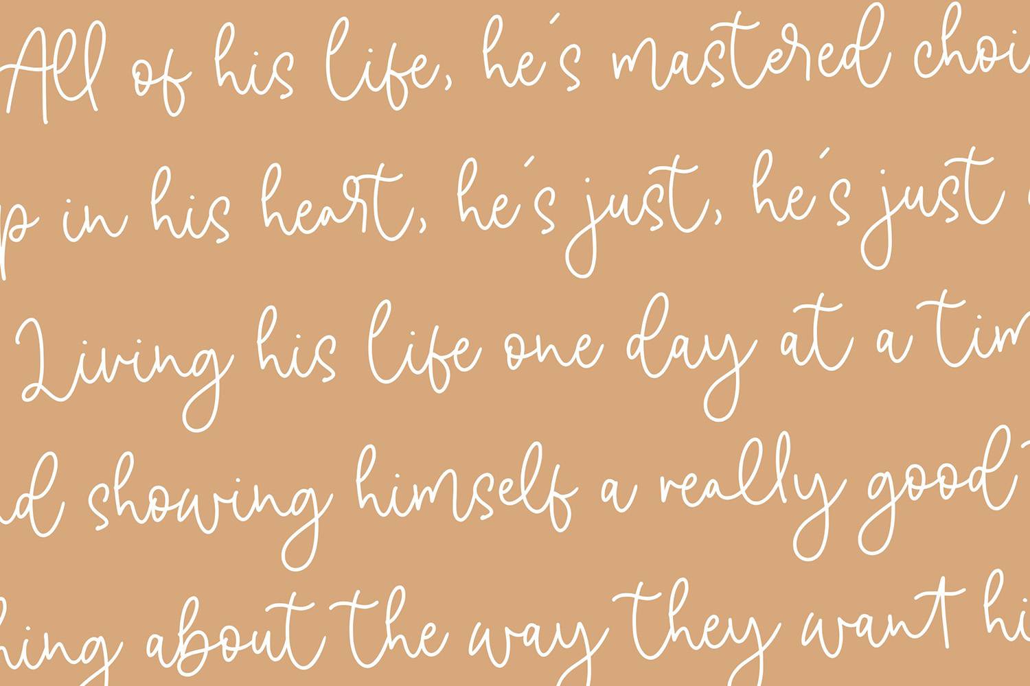 Dancing Candy Font sample