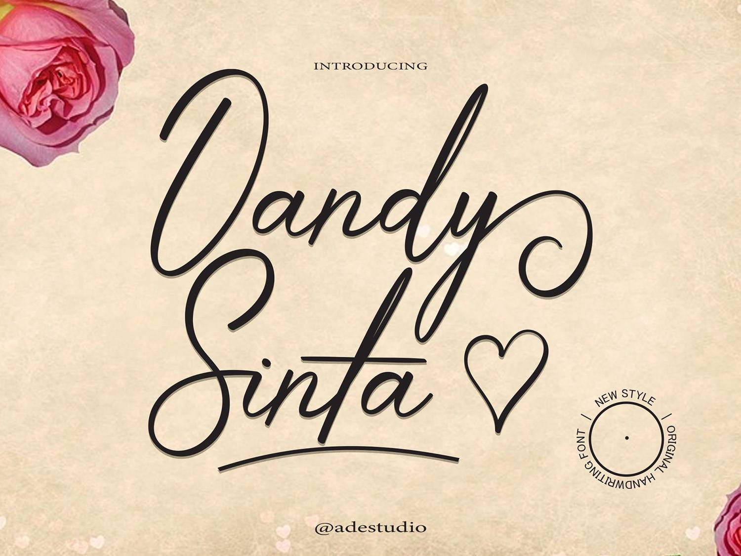 Dandy Sinta Font sample