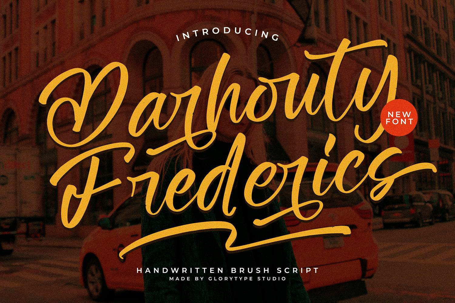 Darhouty Frederics Font sample