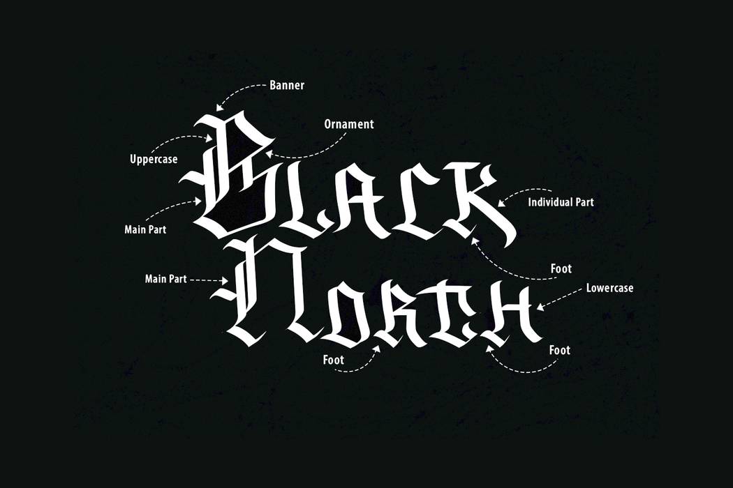 Dark Angel Font sample