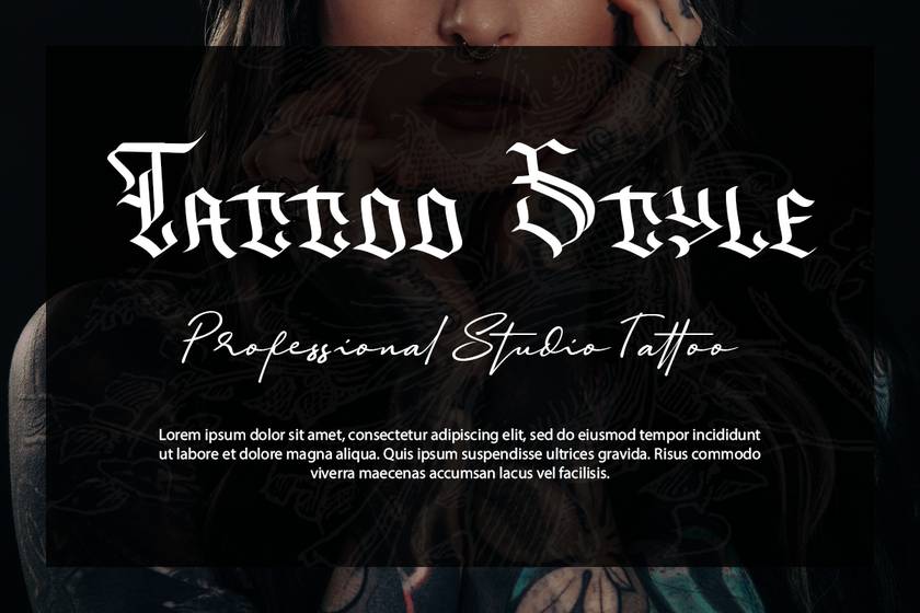 Dark Angel Font sample