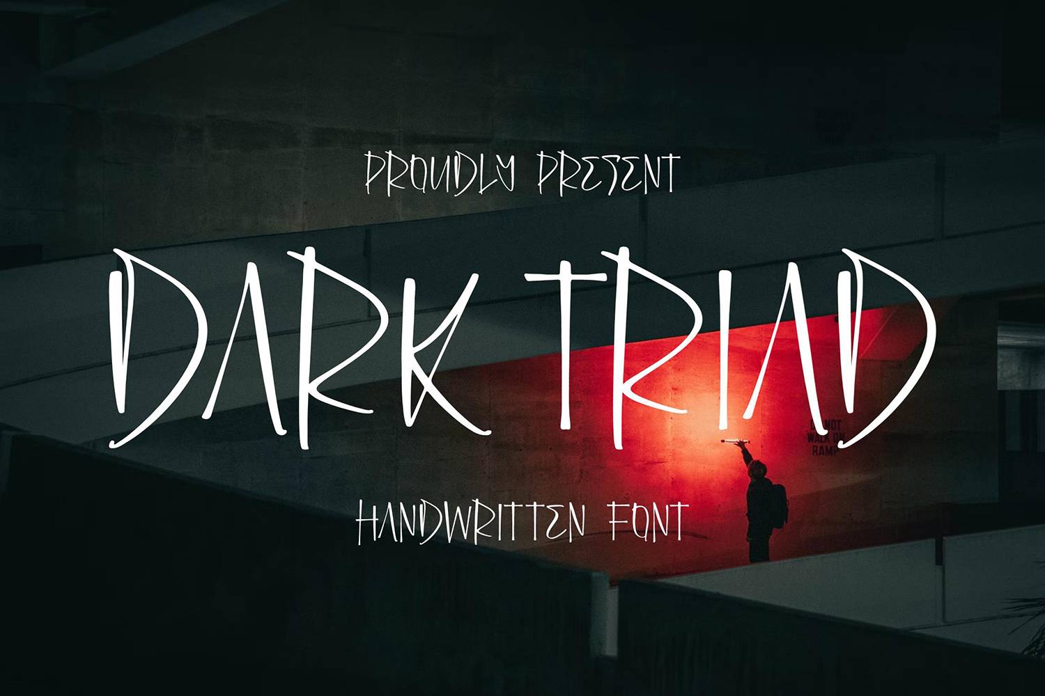 Dark Triad Font sample