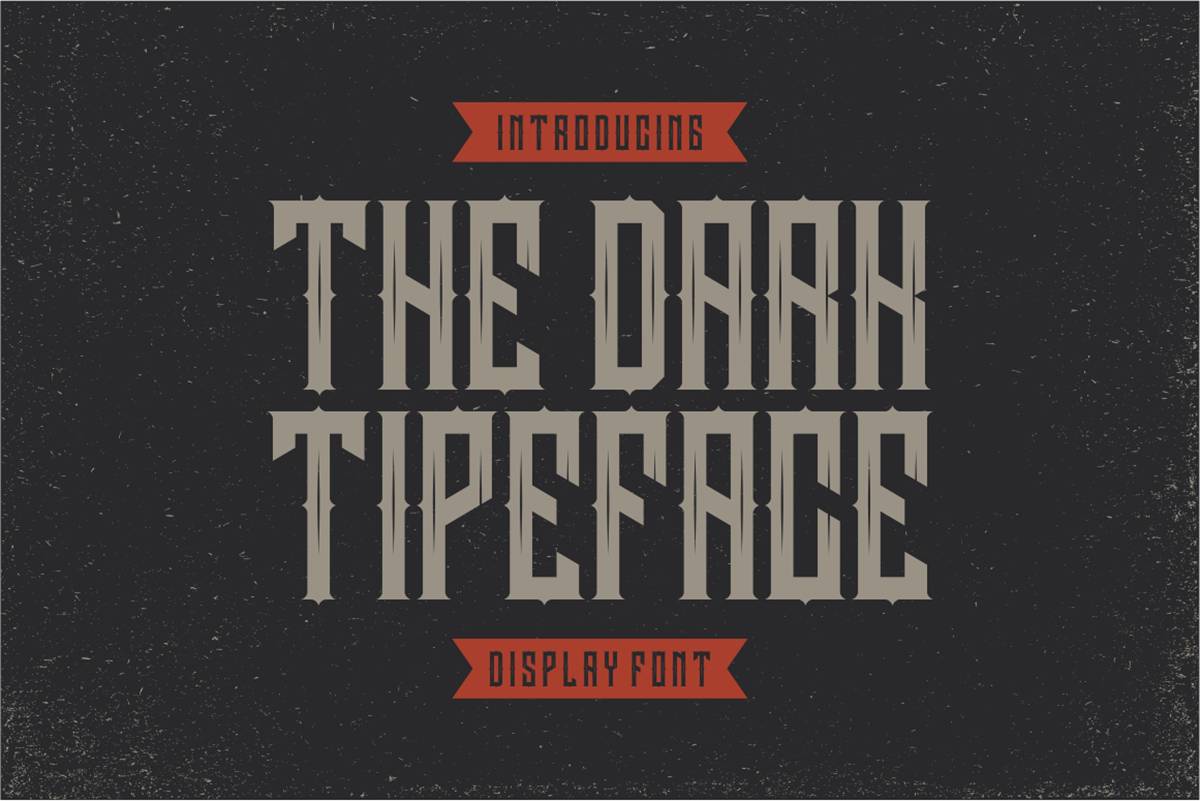 Darkrise Font sample