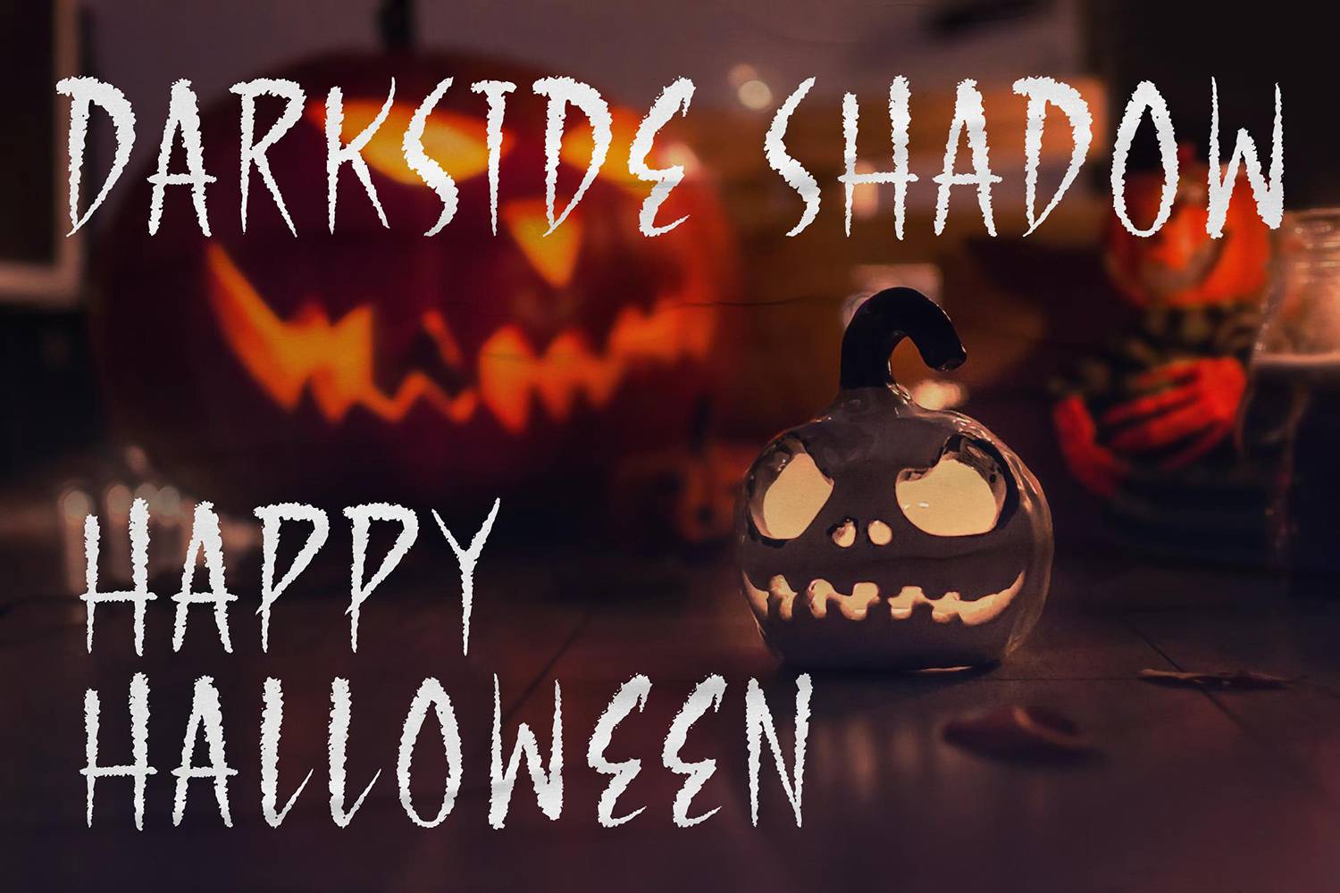Darkside Shadow Font sample