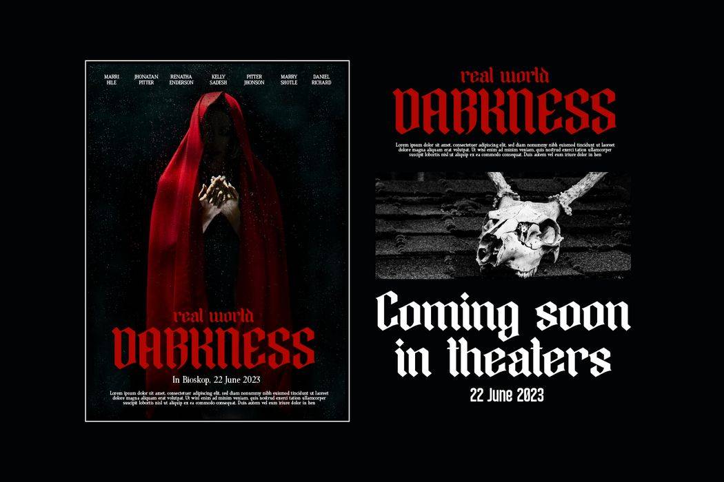 Darksoul Font sample