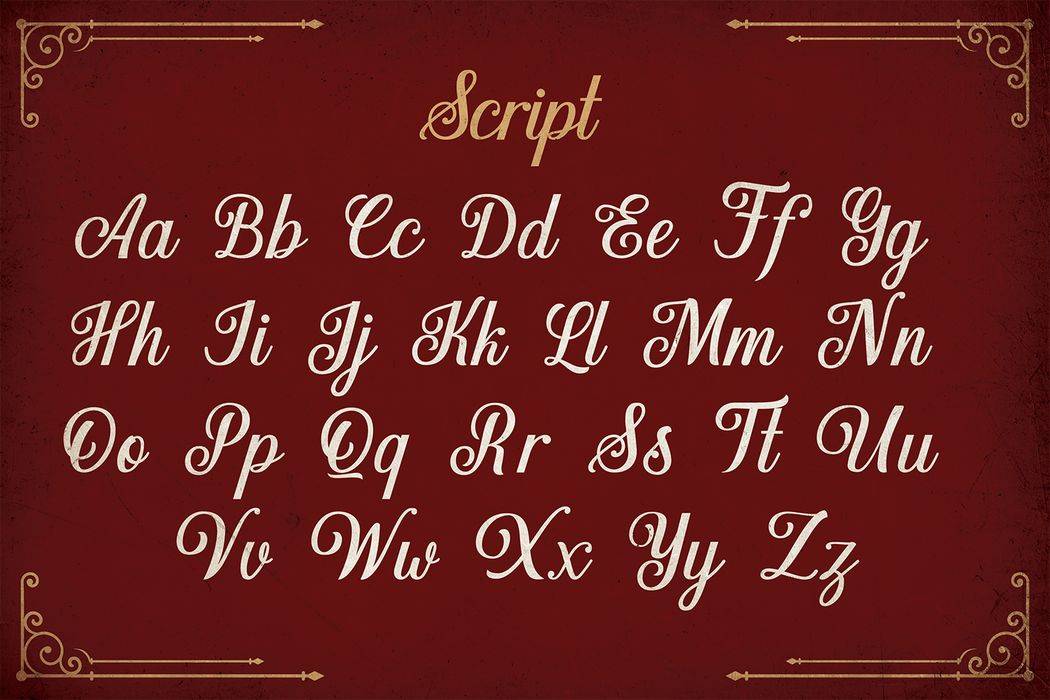 Darktown Font sample