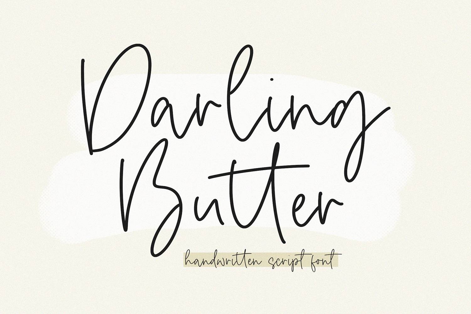 Darling Butter Font sample