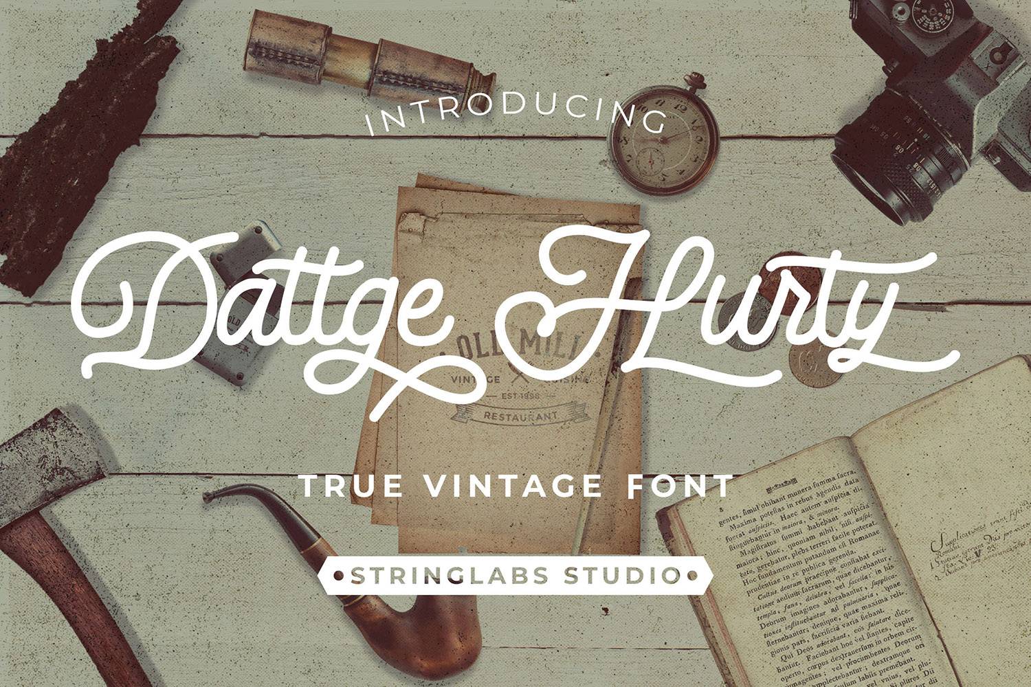 Dattge Hurty Font sample