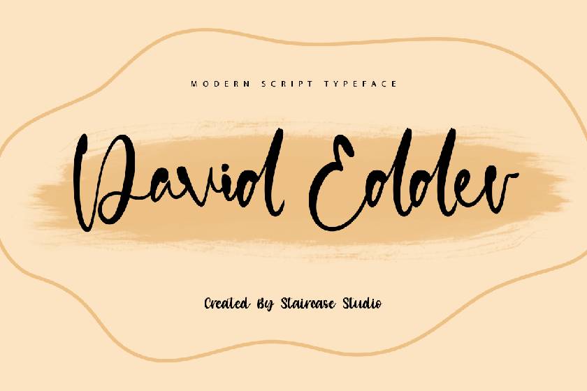 David Edder Font sample