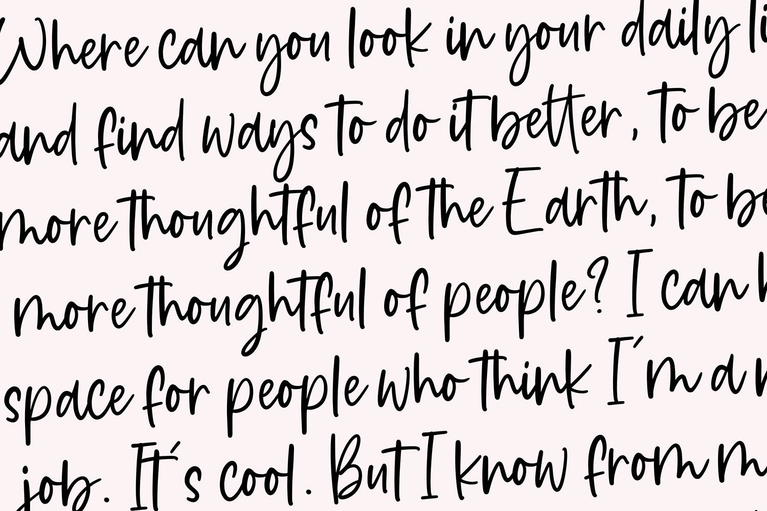 Daydream Font sample