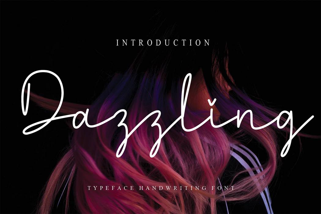 Dazzling Font sample