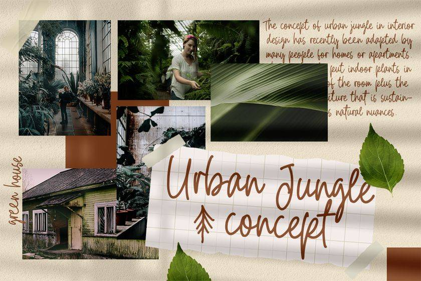 De Jungle Garden Font sample