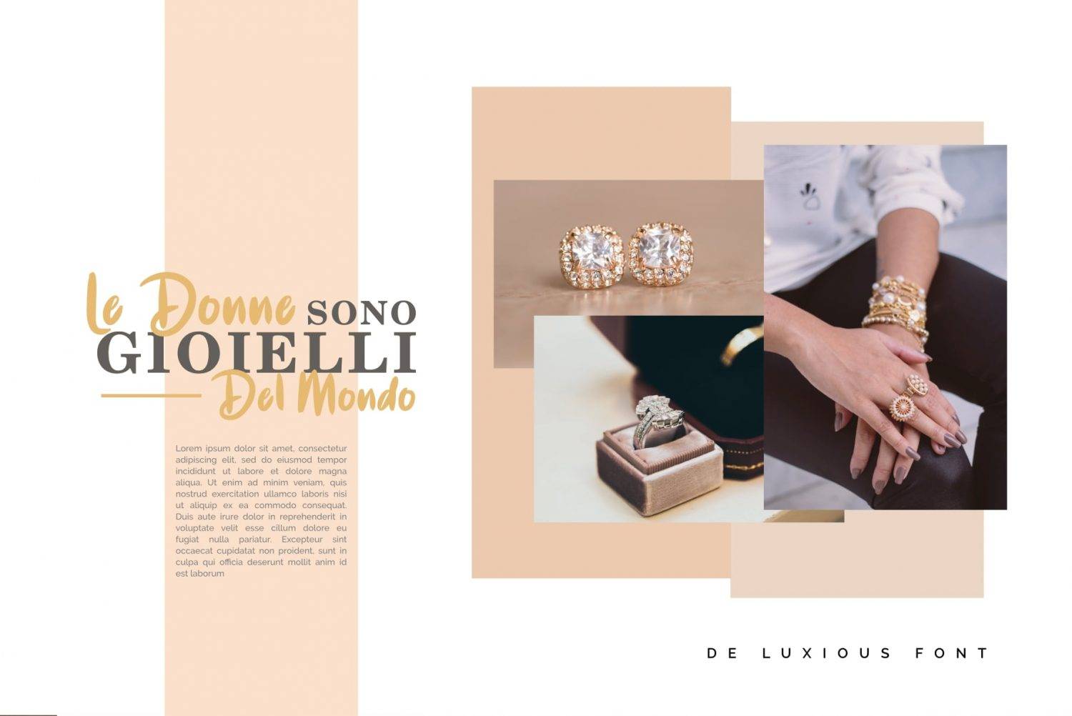 De Luxious Font sample