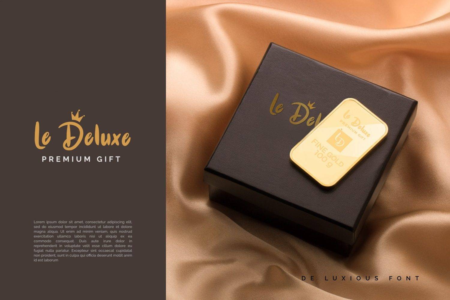 De Luxious Font sample
