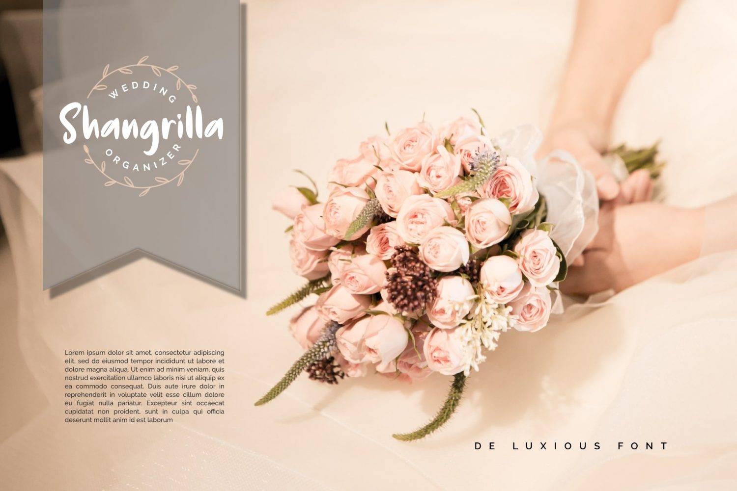 De Luxious Font sample
