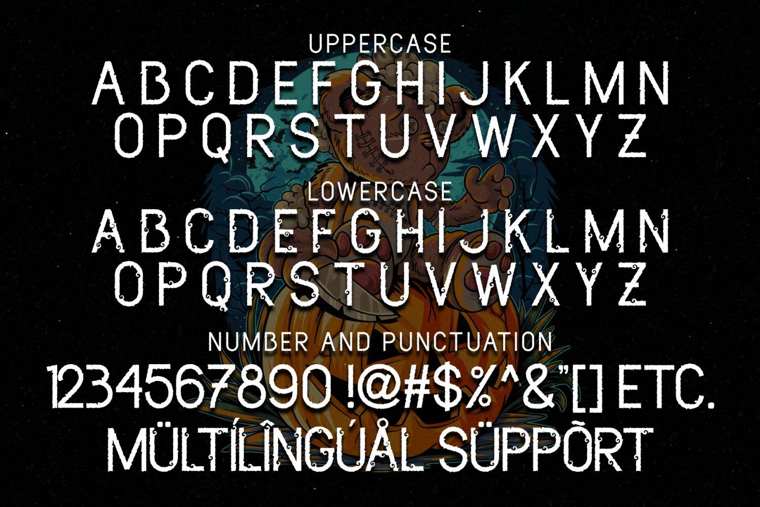 Dead Bear Font sample