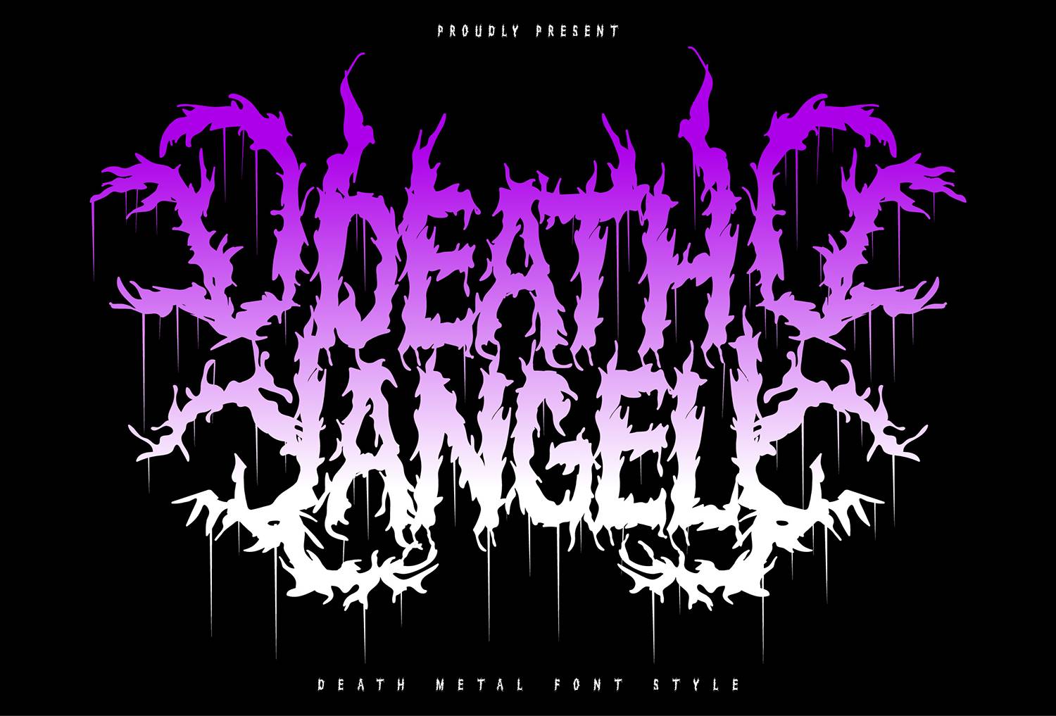 Death Angel Font sample
