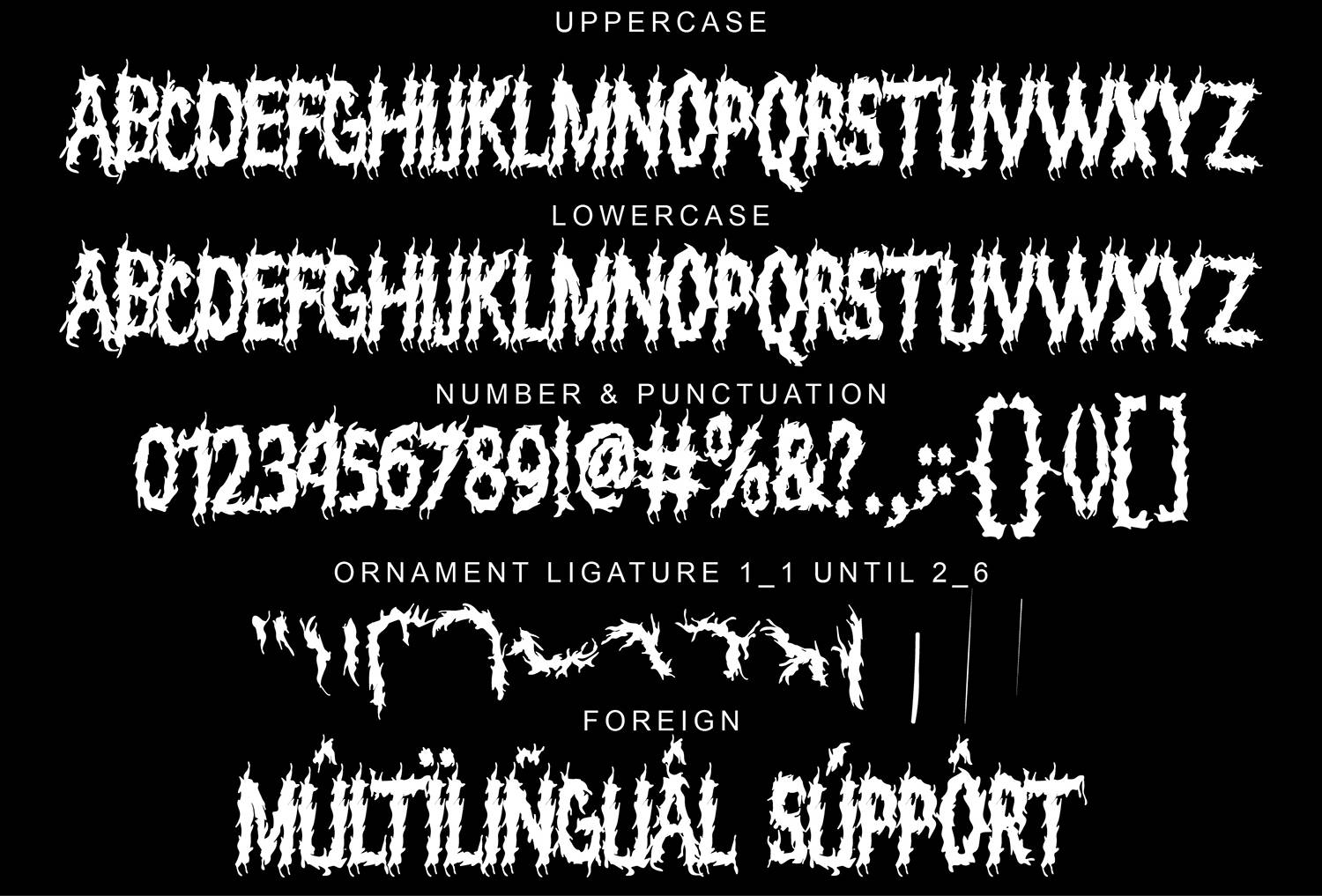 Death Angel Font sample