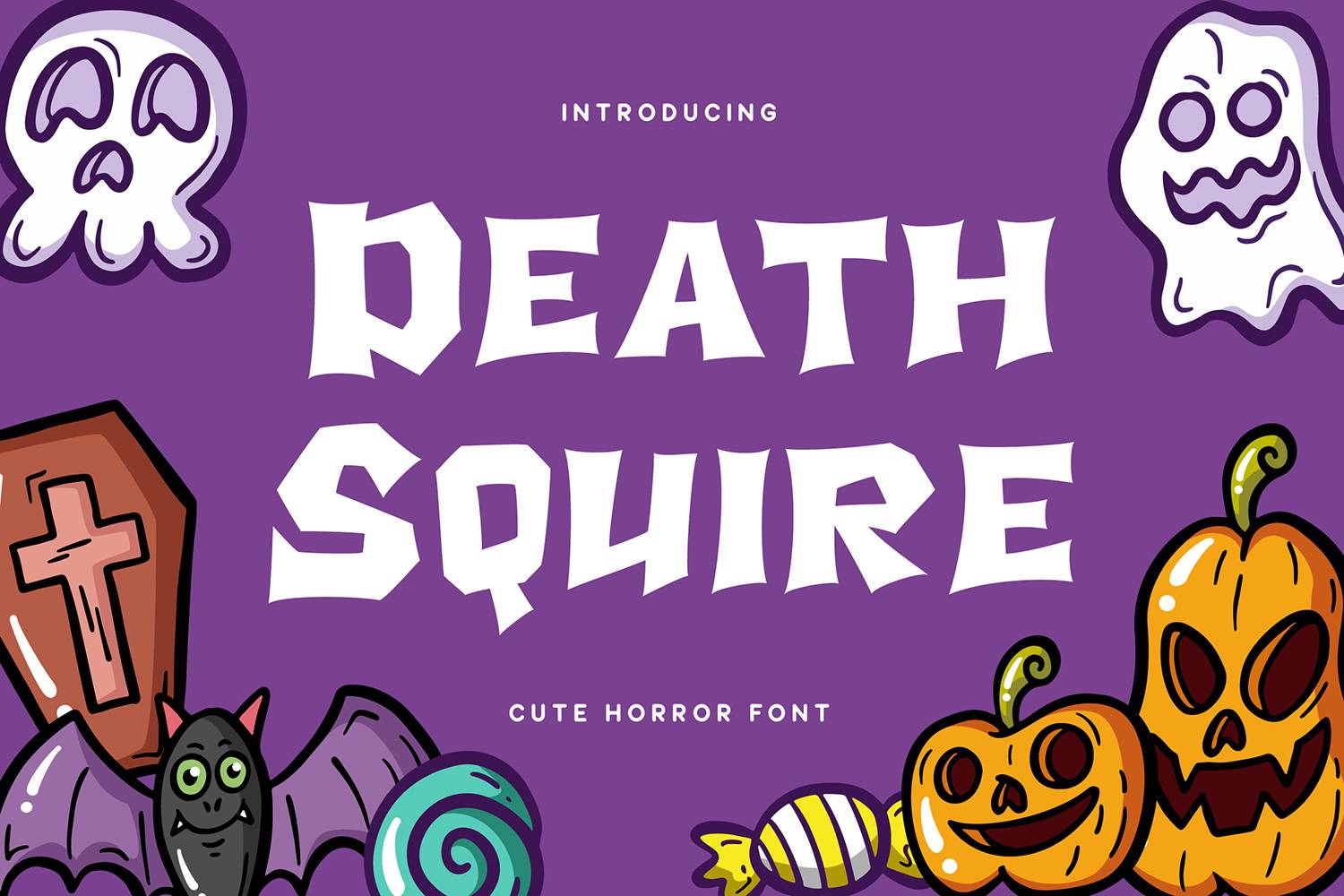 Death Squire Font sample