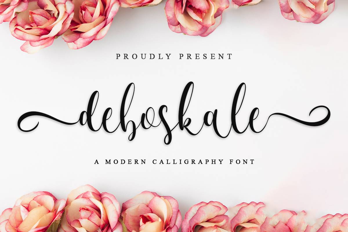 Deboskale Font sample