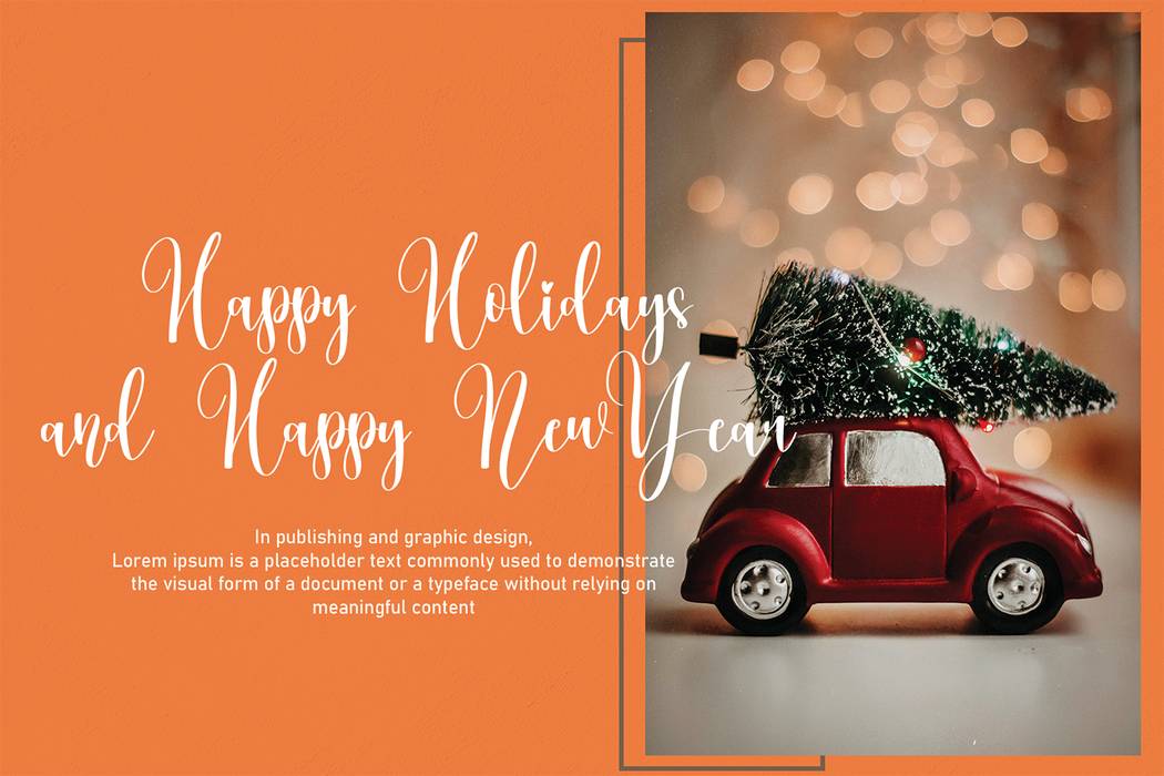 December Christmas Font sample