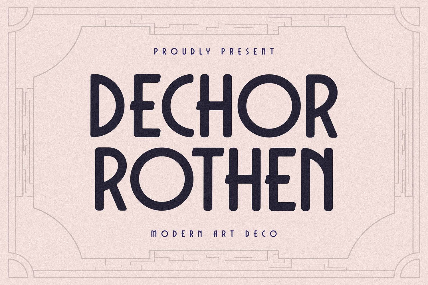 Dechor Rothen Font sample