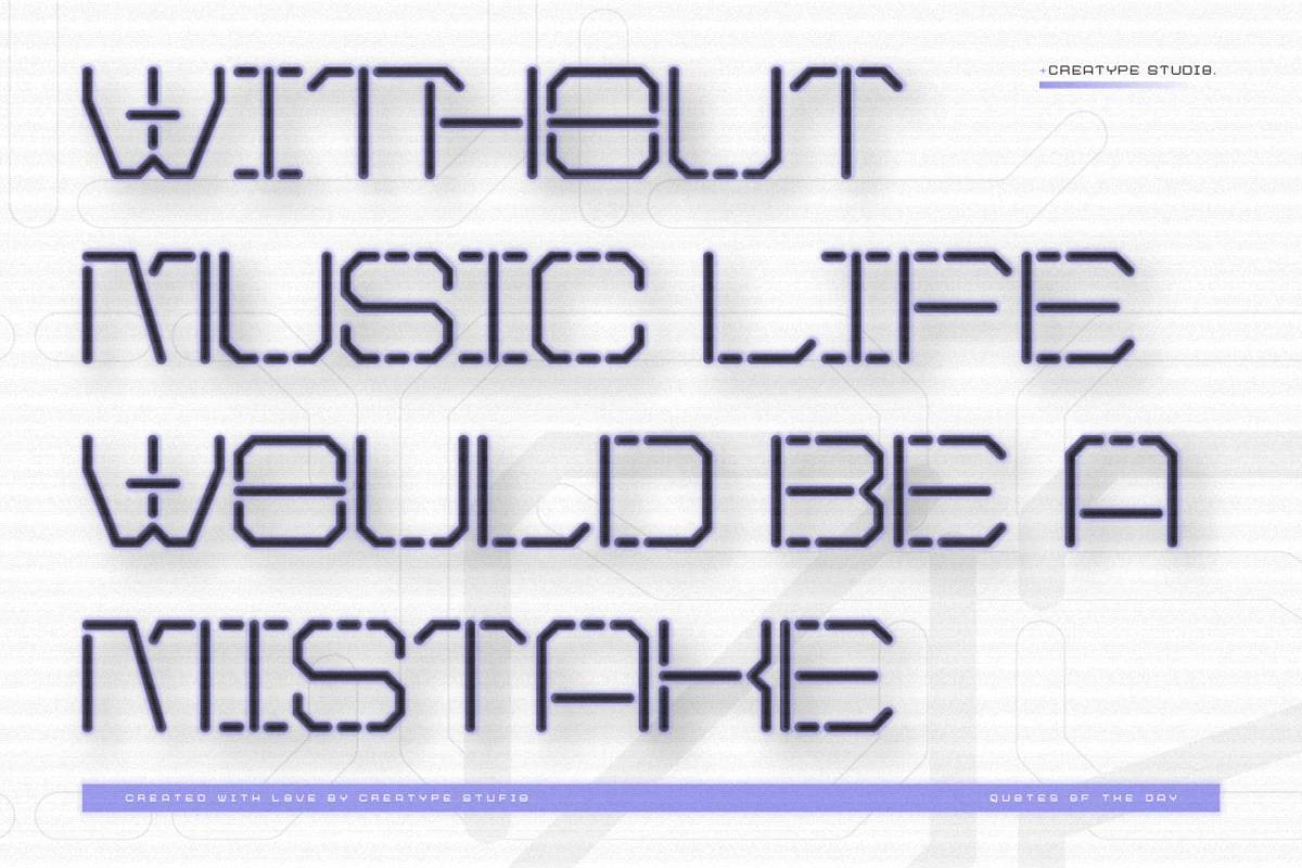 Decoode Font sample