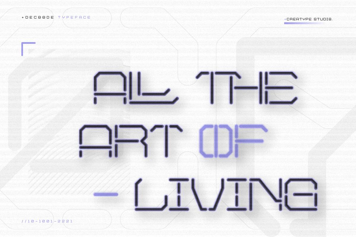 Decoode Font sample