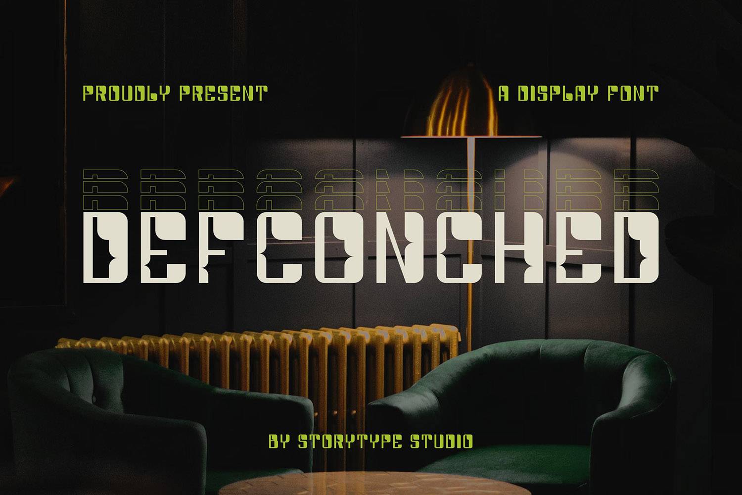 Defconched Font sample