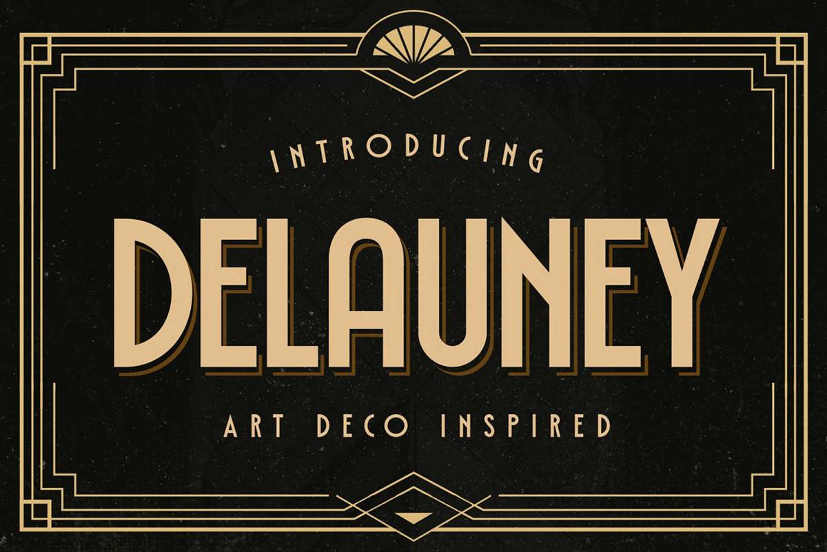 Delauney Font sample