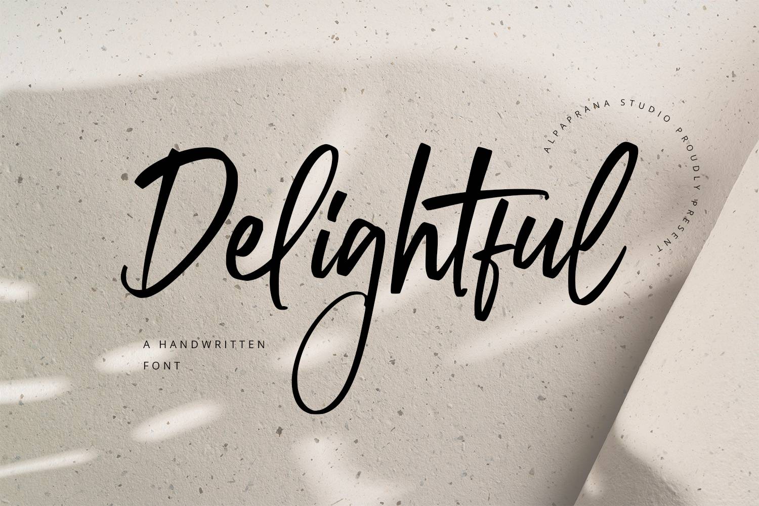 Delightful Font sample